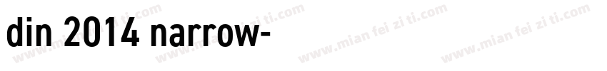 din 2014 narrow字体转换